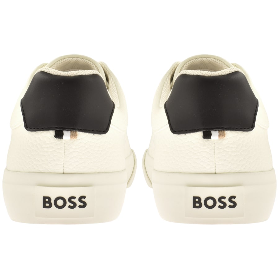Hugo Boss Cream Leather Sneaker